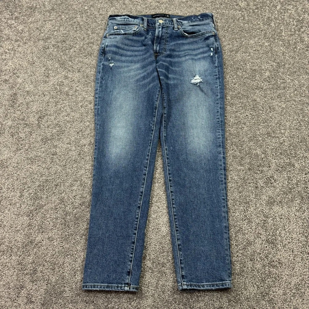 Abercrombie & Fitch Jeans Mens 31x32 Blue Slim Taper Stretch Medium Wash Denim